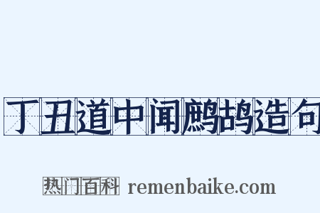 丁丑道中闻鹧鸪造句是什么意思的图片
